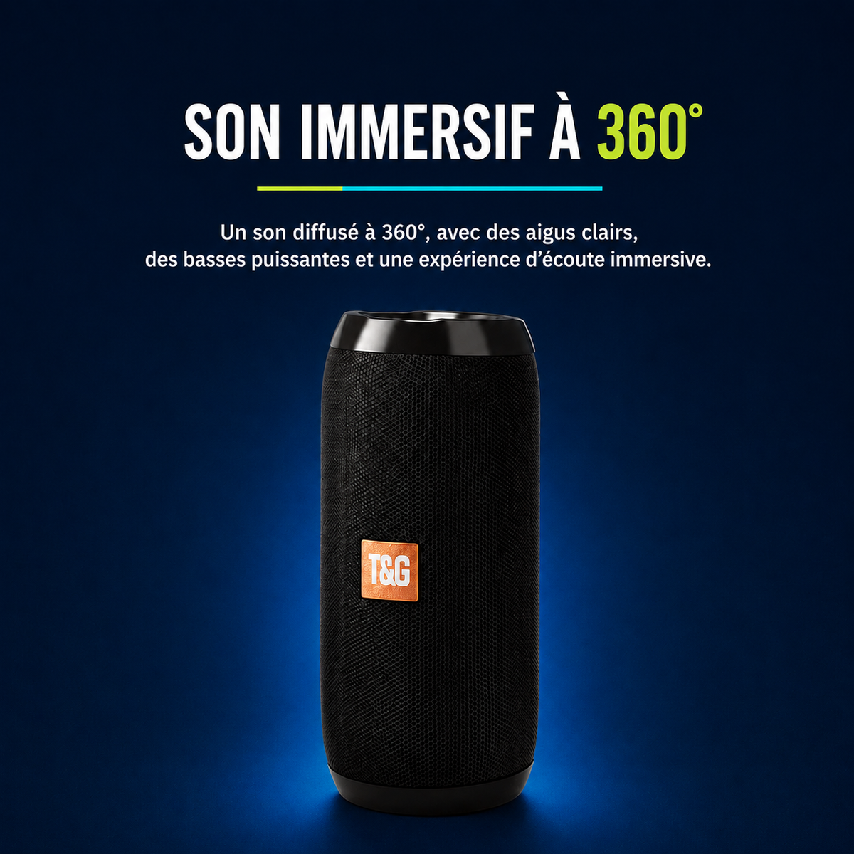 Enceinte bluetooth portable T&G Pulse® - Étanche avec Radio FM