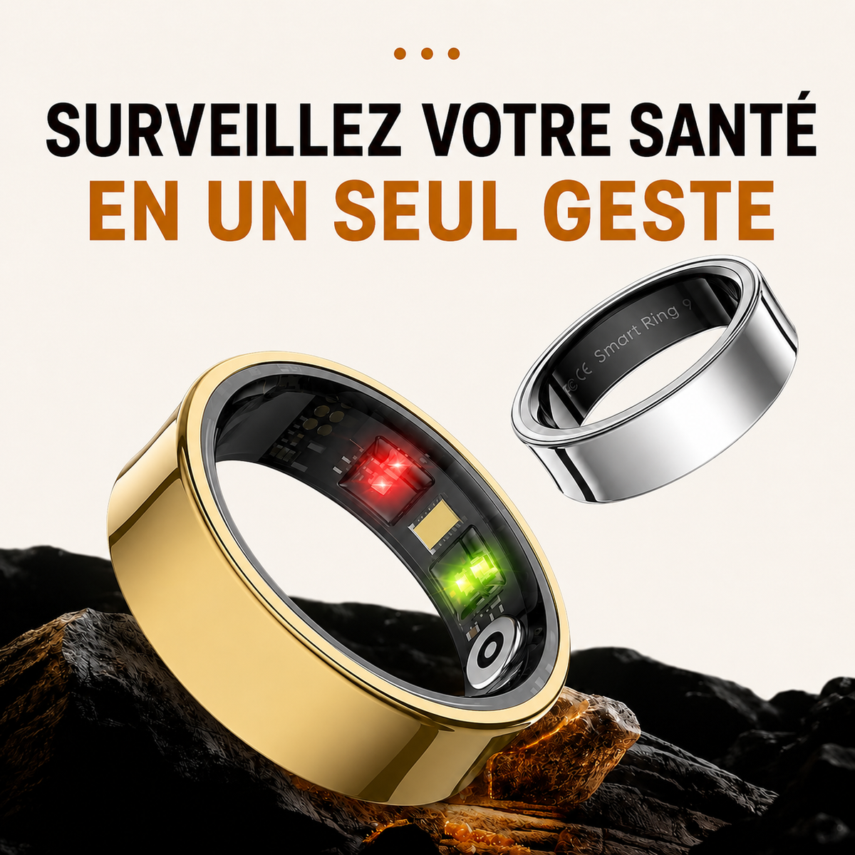 Bague connectée Nōva Ring® - Unisexe - Suivi de santé intelligent