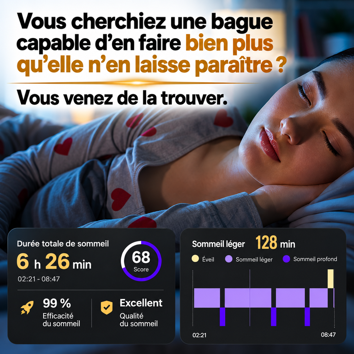 Bague connectée Nōva Ring® - Unisexe - Suivi de santé intelligent