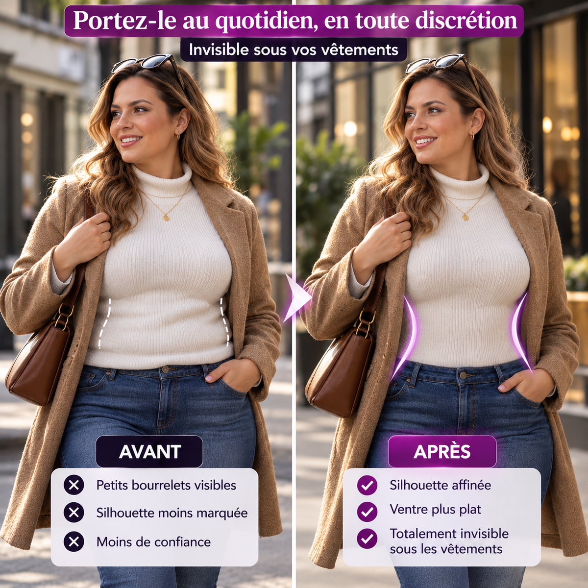 Body gainant sculptant femme effet ventre plat et fesses liftées - Nouveauté 2026