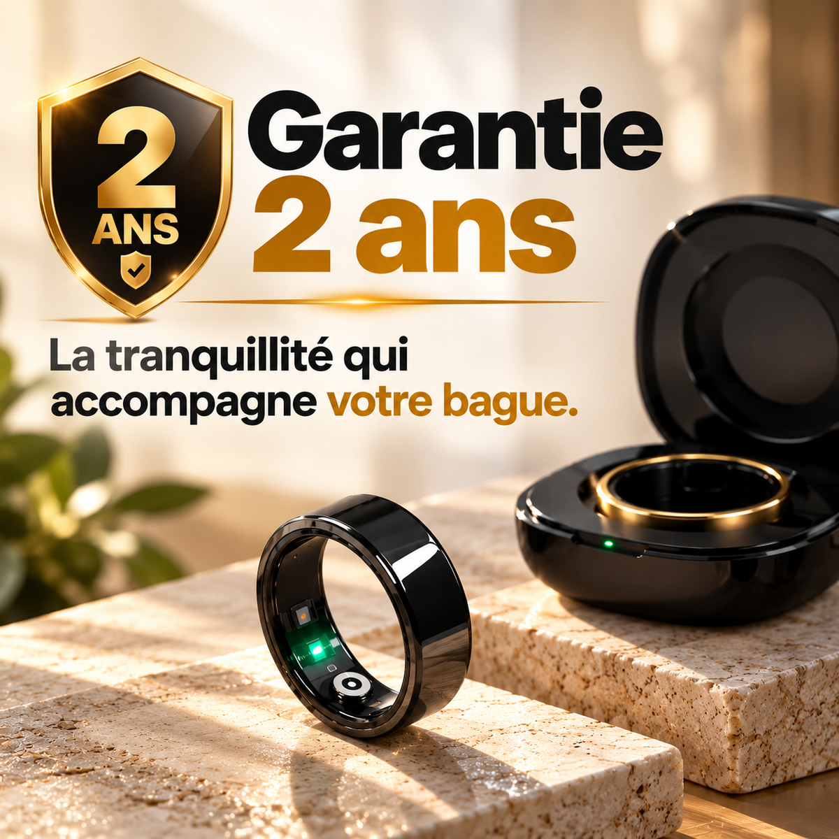 Bague connectée Nōva Ring® - Unisexe - Suivi de santé intelligent