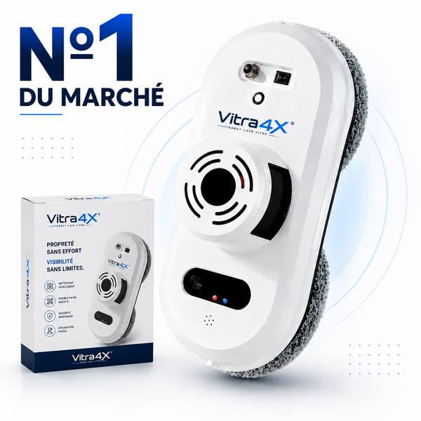 Robot lave vitre Vitra4X® intelligent - Dernier modèle 2026