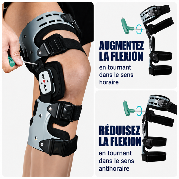 Genouillère rotulienne et ligamentaire Neenca® - Orthèse arthrose & douleurs du genou