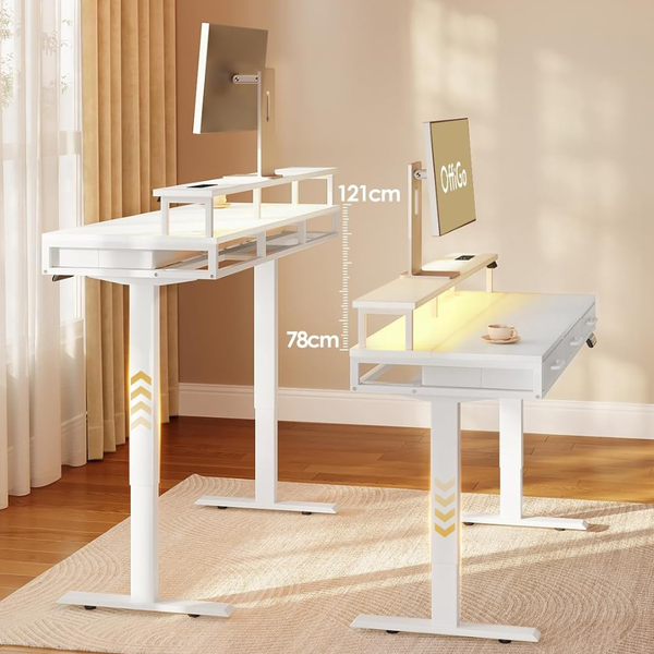 Bureau assis debout électrique DeskPro® - NOUVEAUTÉ 2026 | Productivité, Confort & Élégance