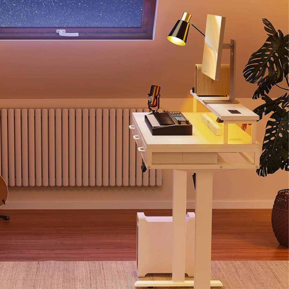 Bureau assis debout électrique DeskPro® - NOUVEAUTÉ 2026 | Productivité, Confort & Élégance