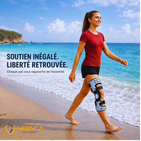 Genouillère rotulienne et ligamentaire Neenca® - Orthèse arthrose & douleurs du genou