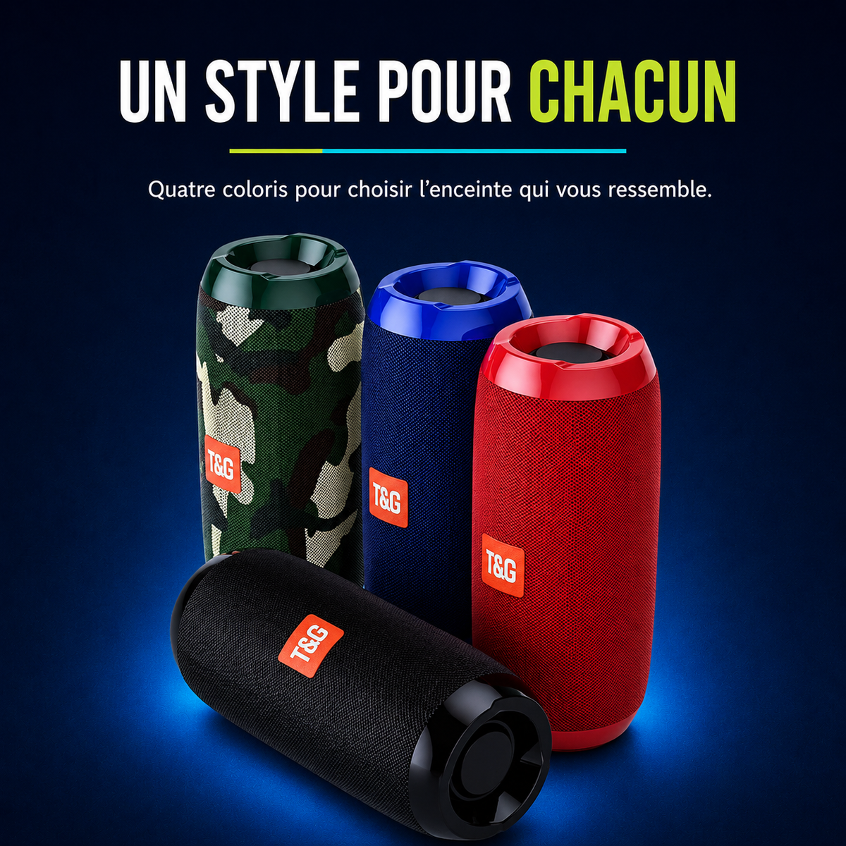 Enceinte bluetooth portable T&G Pulse® - Étanche avec Radio FM
