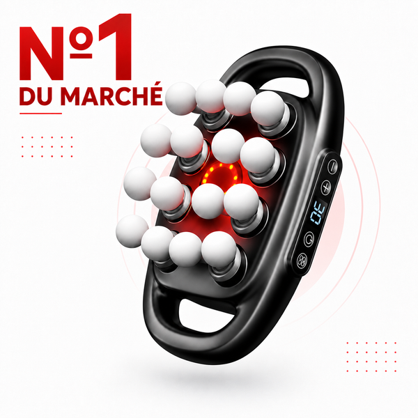 Pistolet/appareil de massage WavePro® musculaire à 16 têtes - 3 modes & 30 vitesses