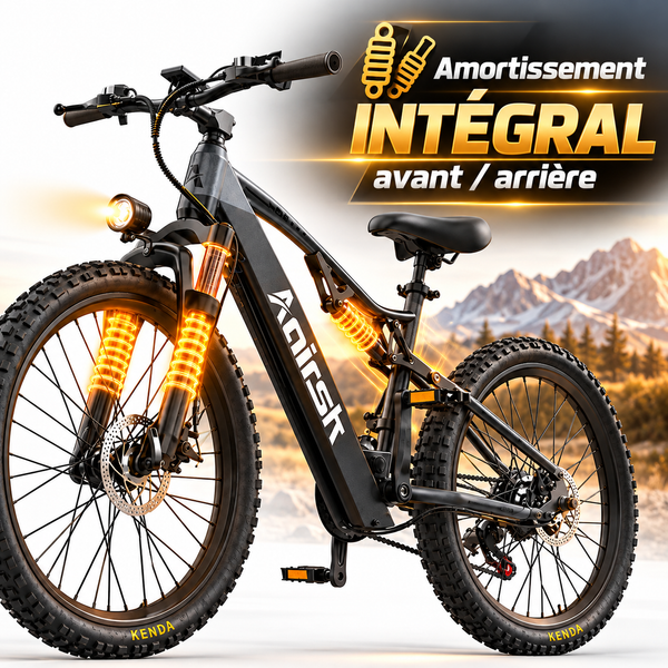 VTT électrique tout suspendu Aairsk Volt® - Une maîtrise supérieure pour explorer sans limites