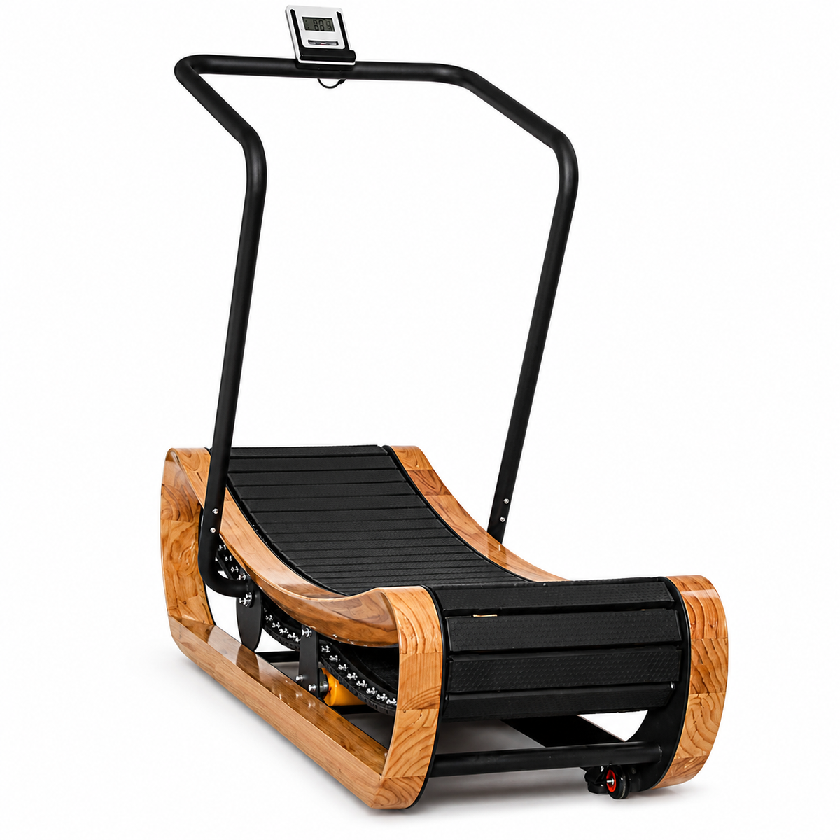 Tapis de course incurvé ARVANO Pro® en merisier – Sans moteur, haute performance