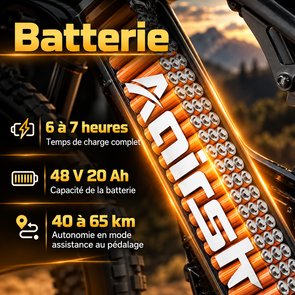 VTT électrique tout suspendu Aairsk Volt® - Une maîtrise supérieure pour explorer sans limites
